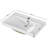 24 Inch Bathroom Vanity Sink Top,Ceramic Basin,2.6-inch Thickened Ceramic Basin,Does Not Include Faucet and Drain,Glossy White