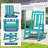 Wolak HDPE Oversized Modern Rocking Adirondack Chair(Set Of 2)-2004580085