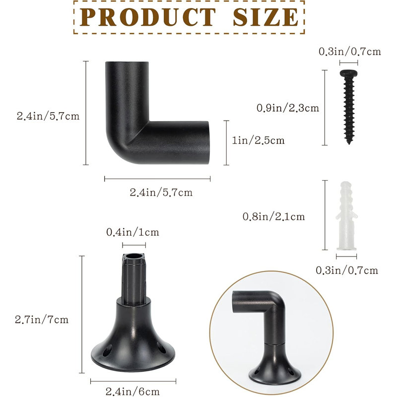 20 pièces d'accessoires extérieurs pour lampes torches solaires en plastique, plastique ABS de remplacement EsLuker.ly