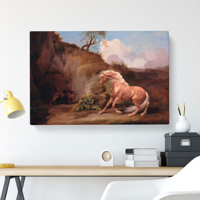 Horse Frightened by George Stubbs - Wrapped Canvas