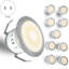 Ensemble de lumières encastrées pour terrasse à DEL au sol pour éclairage extérieur blanc chaud et basse tension