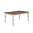 Arch Weathered Oak Dining Table With Extension Leaf