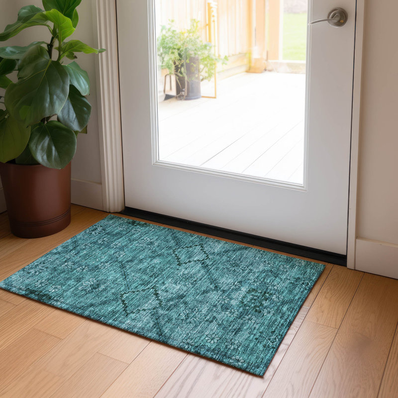  Malchow Non-Slip Indoor Door Mat, Rectangle 1'8" x 2'6"