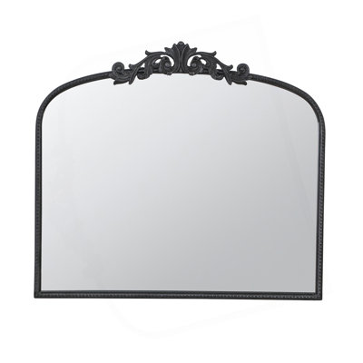 40" X 31" Classic Design Arch Mirror And Baroque Inspired Frame For Living Room Bathrrom Enterway Console