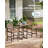 3-Piece Bar Height Patio Table and Chairs Set HDPE Wood Grain Outdoor Bar Table and Chairs with Heart Cutout Design( 3-Piece)-1599050171