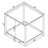 1-Shelf Glass Top Side End Table