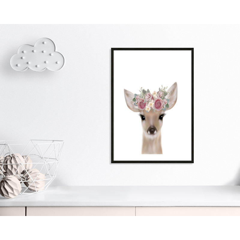 Décoration murale pour enfants, H 35,5 po x l 25,5 po x P 1,19 po, Cadre boîte à grain de bois noir