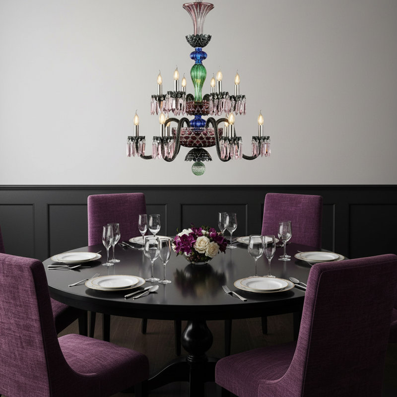 Noir 12-Light Chandelier