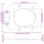 Anthracite Plastic Standard Adjustable Armrests Toilet Seat-1215608310