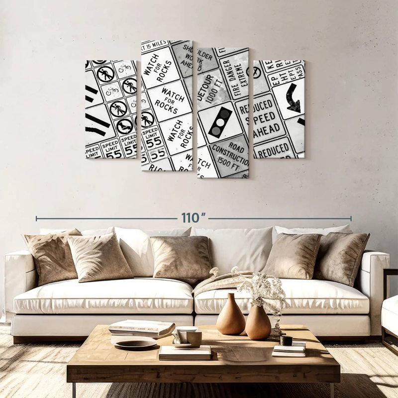 Mehar Black Nevada Traffic Signs, 48" H x 75" W