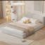 Lit plateforme tapissier avec tissu en velours-1629264779