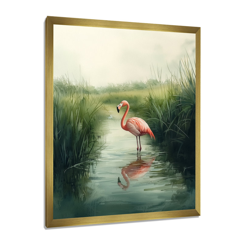 Clenney - animaux, impressions sur toile, H 44 po x l 34 po, Reproduction encadrée d'une seule photo, Or