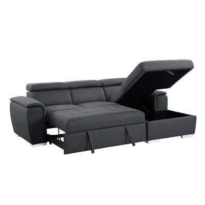 Upholstered L-Shaped Sectional Right Hand Facing