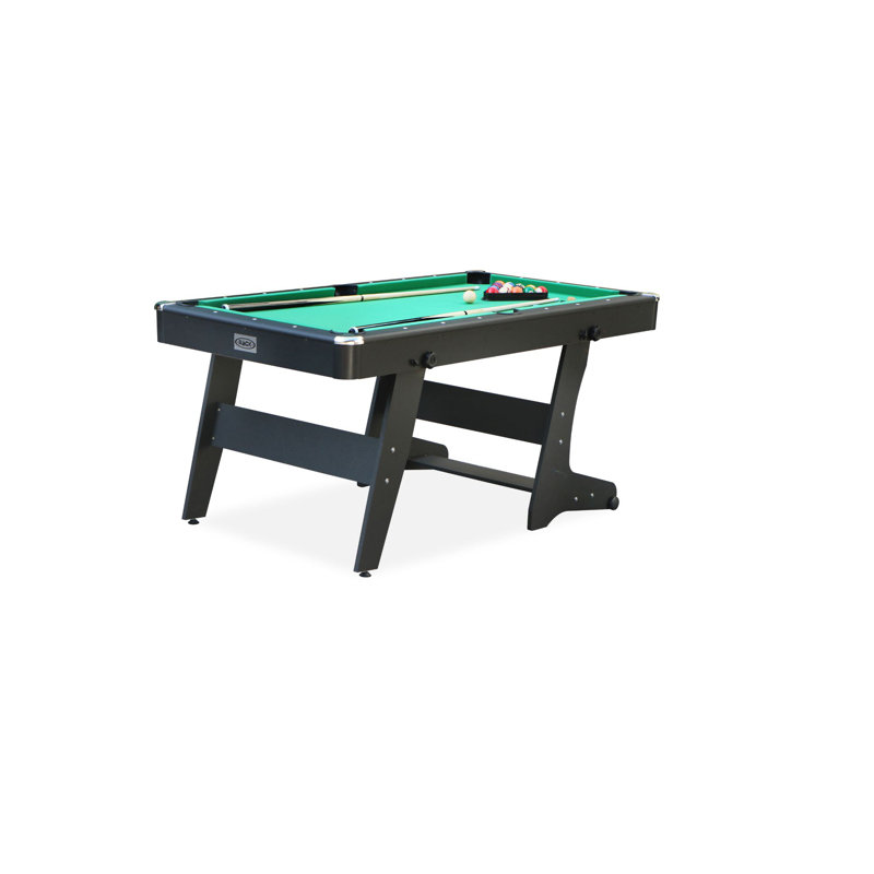Table de billard pliable Rack Drogon 5,5 pieds, Vert