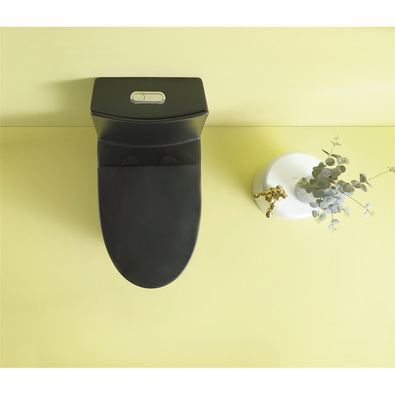 Toilette allongée une pièce à fixation au sol Créationstry GPF (siège inclus)