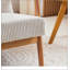 Chaise d'appoint Mid-Century moderne avec structure en bois massif, chaise de lecture rembourrée pour le confort du salon et de la chambre à coucher