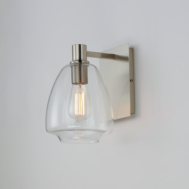 Caudillo Armed Sconce, Satin Nickel