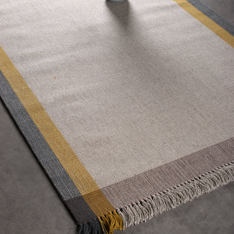 Martinique Plaid Hand Woven Area Rug, Runner 80 x 200cm