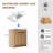 30Inch Floor-Standing Bathroom Vanity With 3D Grooved Panel And Integrated Ceramic Sink