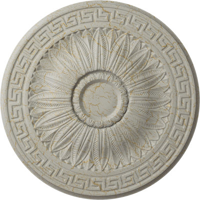 Médaillon de plafond Endurathane Lunel, DE 20 1/4 po x P 1 1/2 po (convient aux auvents jusqu'à 3 3/4 po), finition bronze peinte à la main