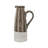 Libra Sienna Brown Ceramic Pitcher Vase-1073182475