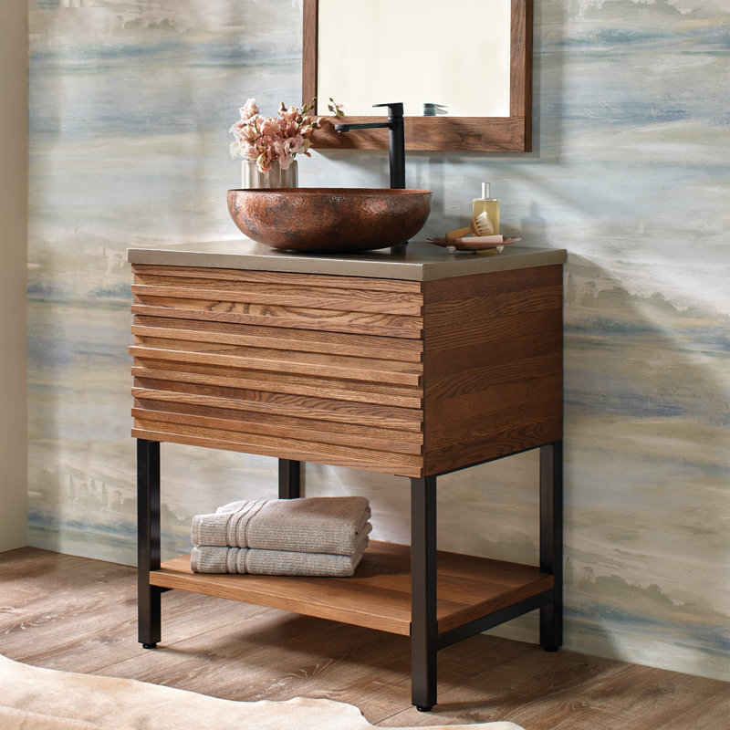 Winemaker 30" Vanity in Cask Oak