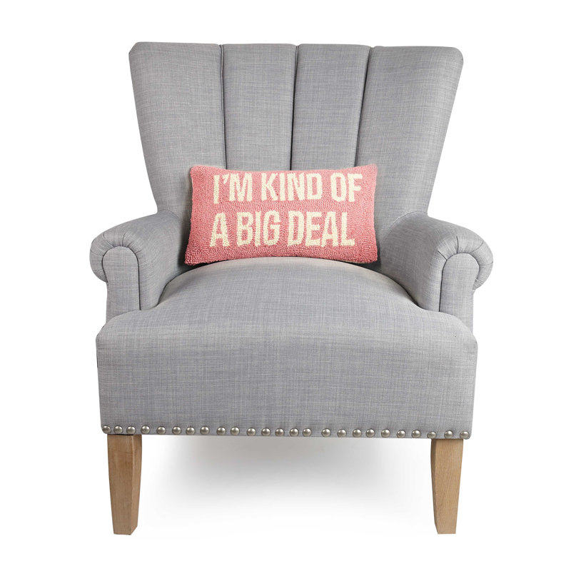 Cotton Throw Pillow, Pink