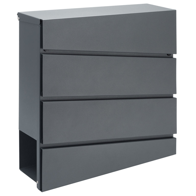 Oaties 43 cm x 17.5 cm Steel Wall Mounted Post box