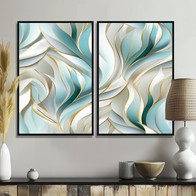 Green And White Sparkling Dazzle Glamour - Green Canvas Prints