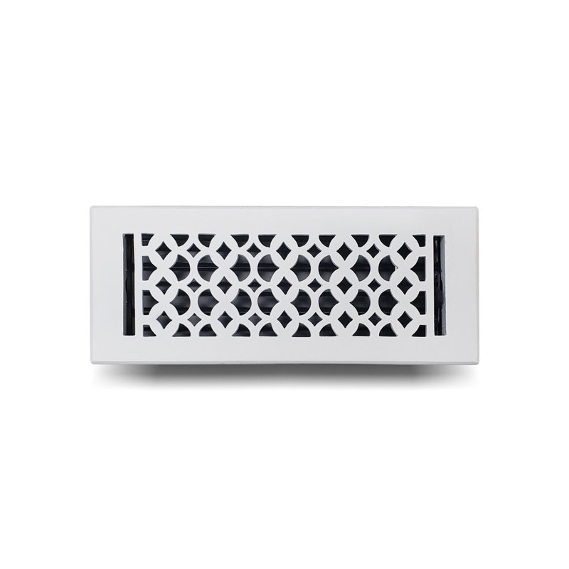 Grille en métal, Blanc