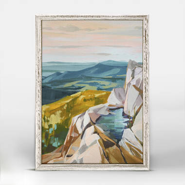 Easel with Mountain Painting Poster for Sale by LeighsDesigns