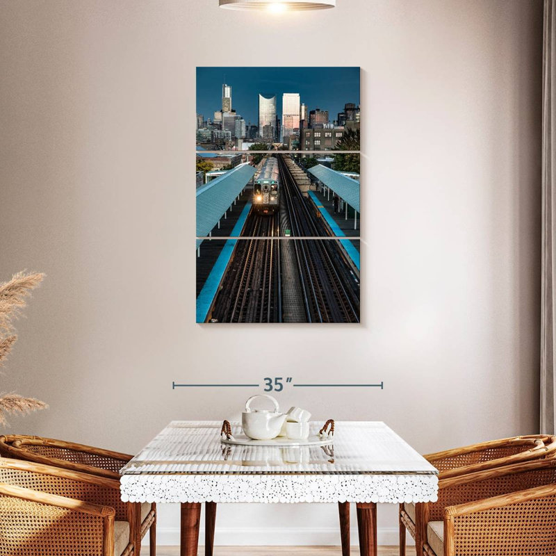 Lilie Chicago Subway Train, 45" H x 28" W