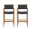 Tabouret en osier et bois Genesee