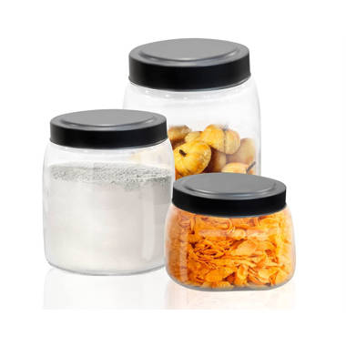 Glass Kitchen Canister & Storage Jars (Set of 6) Gracie Oaks