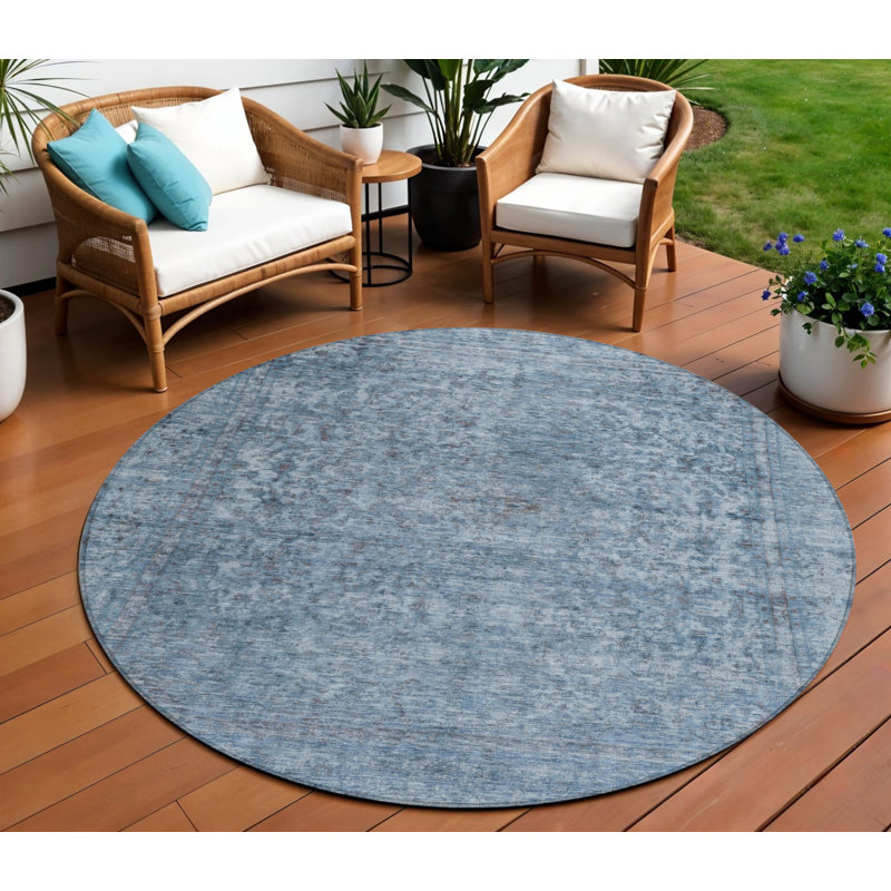 Tapis d'intérieur rond 8 po
