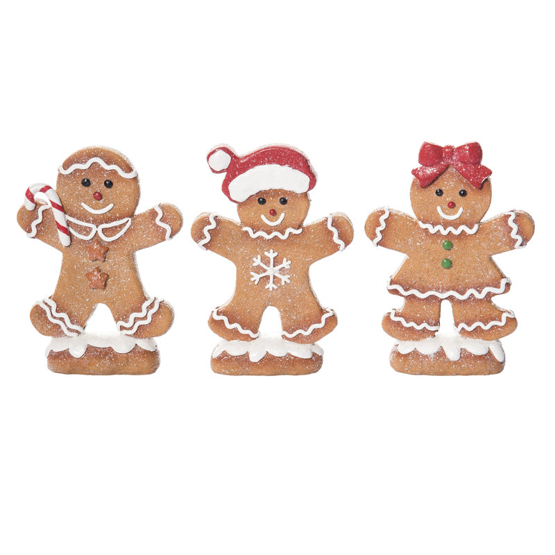  Ensemble de 3 figurines de Noël en résine