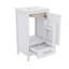 Meuble-lavabo moderne de 18 pouces avec lavabo en céramique, tiroirs à fermeture en douceur et organisateur de porte, tiroir de séparation et patins réglables en plastique-242377049