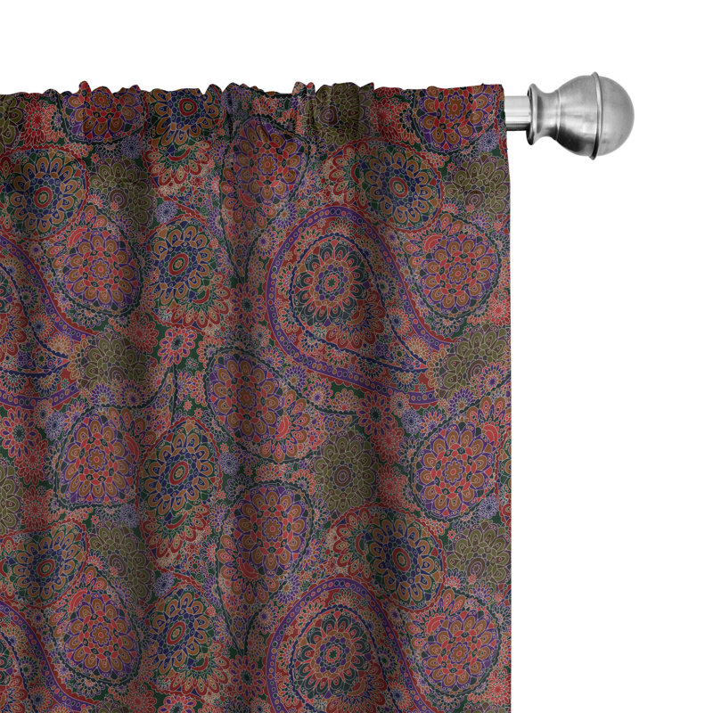 Rideaux 4 panneaux East Urban Home, L 56 po x L 95 po