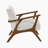 Springer 27.5" Modern & Contemporary Accent Chair with Woven Chenille Fabric Upholstery, Solid Rubberwood Frame, Dacron Wrapped Foam Cushion-451996291