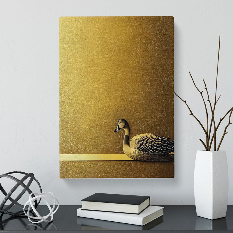 CAN-V0523-1104X Goose Gold - Wrapped Canvas Print, 60cm H x 40cm W x 3cm D