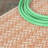 Chevron Modern Concentric Squares Orange/Cream Indoor/Outdoor Rug-69807535