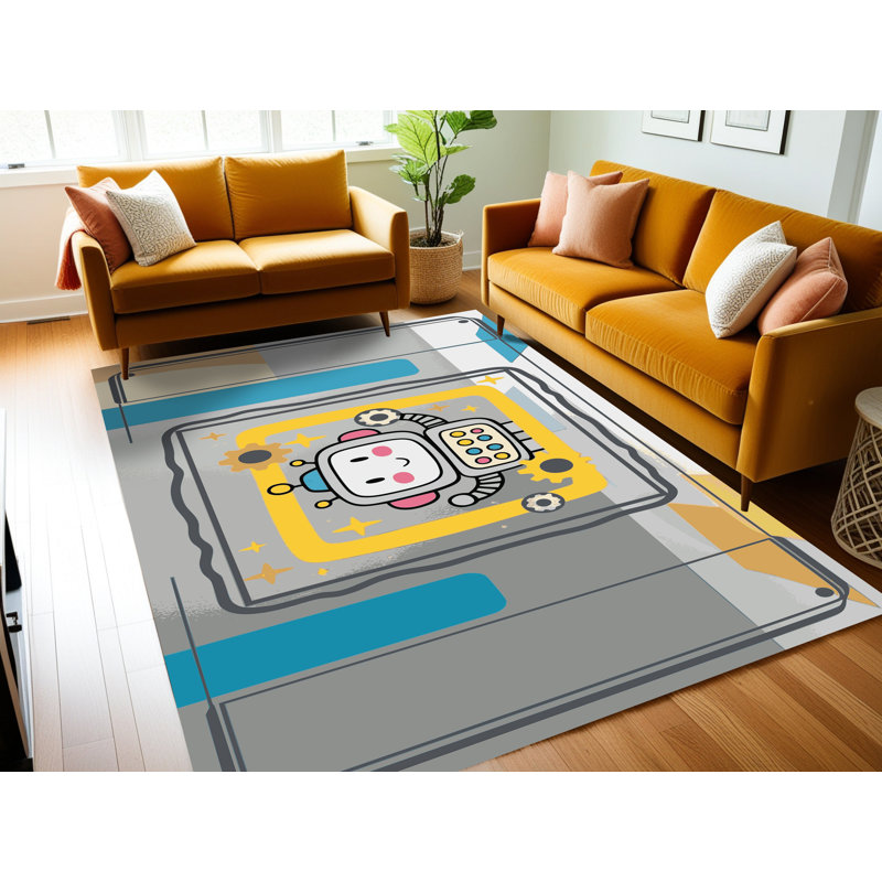 Tapis pour enfants Zoomie, Rectangulaire 8 pi x 10 pi