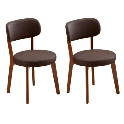 Chaise d'appoint de cuisine rembourrée Mid-Century