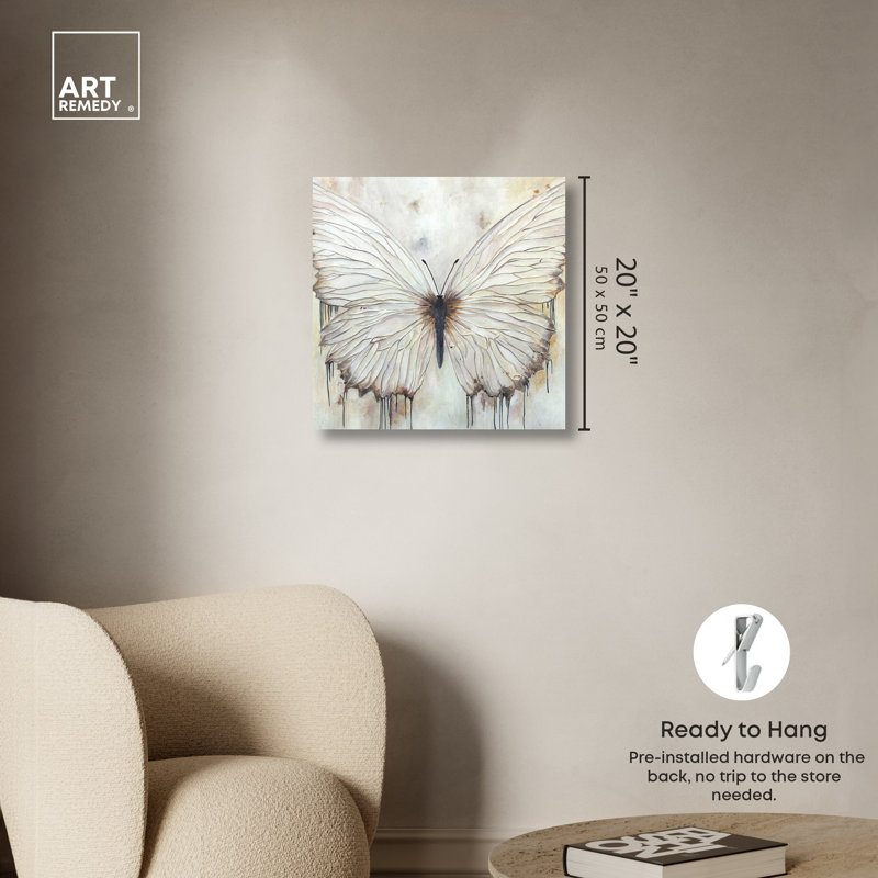 «Neutral Beauty Chic Farmhouse Wall Art» par Art Remedy, Toile tendue, H 20 po x l 20 po
