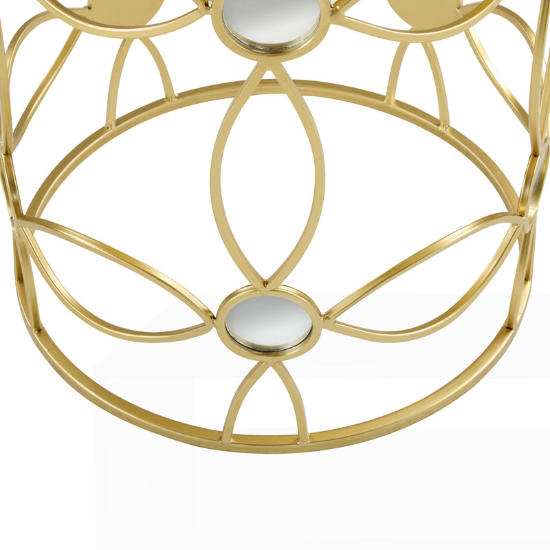 Modern Side Table, Silver