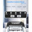 Countertop Ice Maker Machine - 12kg/24h, Bullet Ice, 0.8L Tank, Carry Handle, Black