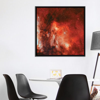 « the pelican nebula (ic 5070 et ic 5067) » par rolf geissinger, impression sur toile tendue