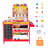 Kids Grocery Store Playset Supermarket Play Toy Set With Cash Register