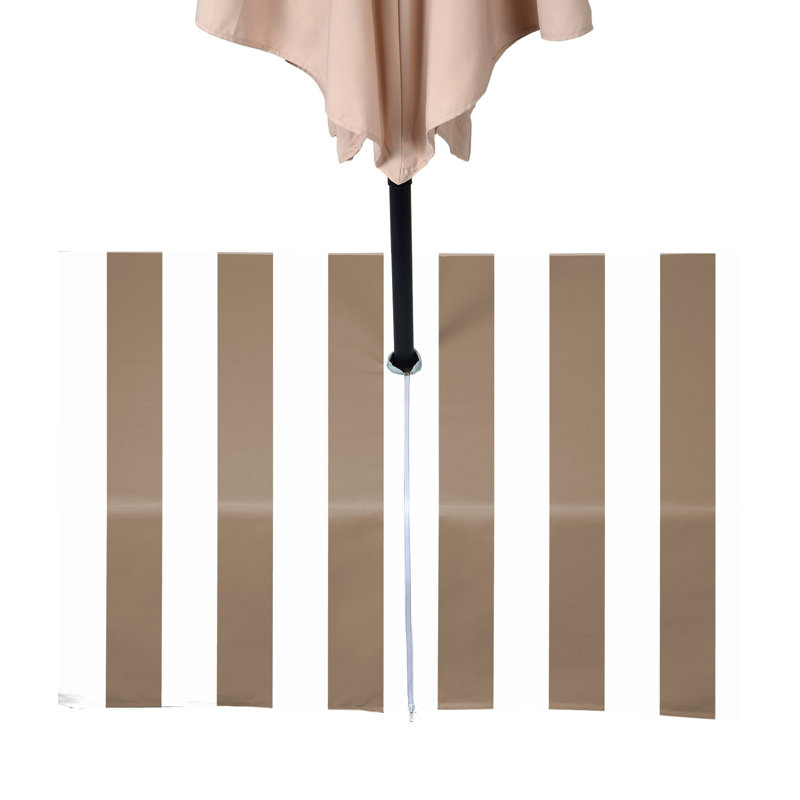 Cabana Outdoor Water Repellent Tablecloth, 84" x 60", Brown