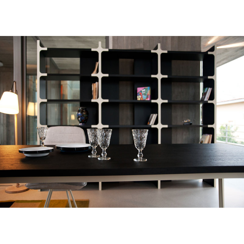Bo-Em Bookcase, (5 Shelves) 82.68" H x 111.02" W x 14.17" D